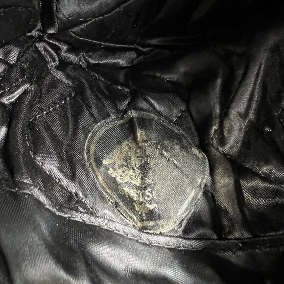 Vintage Stetson Black Genuine Mouton Fur Hat Adult Size Medium M Union Made - Picture 8 of 11